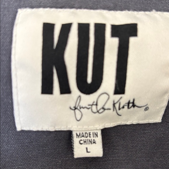 Kut from the Kloth Charcoal Utility Jacket SIZE Large - Picture 2 of 3